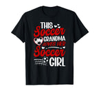 Soccer Grandma Loves Her Soccer Soccer T-Shirt - Unique Graphic Men Women