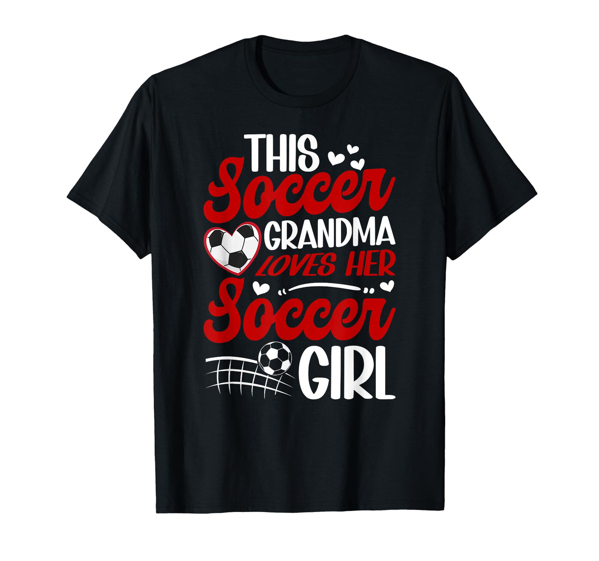 Soccer Grandma Loves Her Soccer Soccer T-Shirt - Unique Graphic Men Women