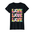 Love Soccer Lover Hippie 60S 70S Outfit T-Shirt - Streetwear Style Unisex