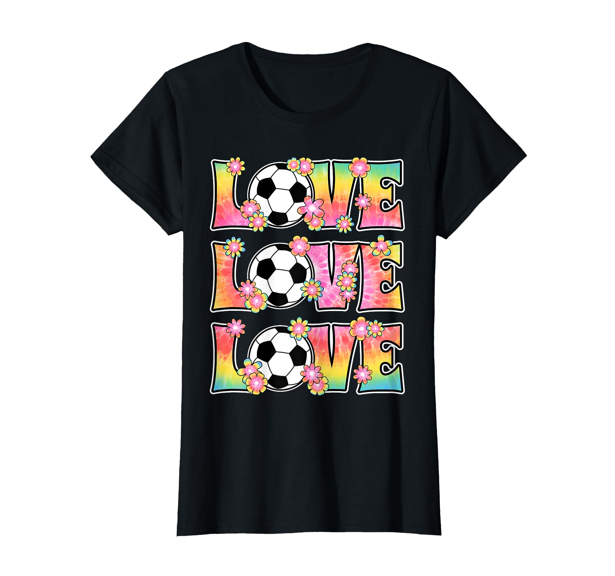 Love Soccer Lover Hippie 60S 70S Outfit T-Shirt - Streetwear Style Unisex