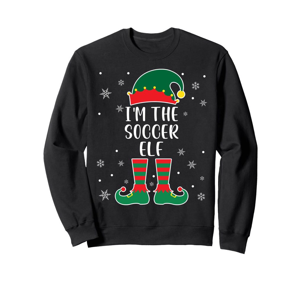 Im Soccer Elf Family Matching Soccer Sweatshirt - Trendy Graphic for Adults