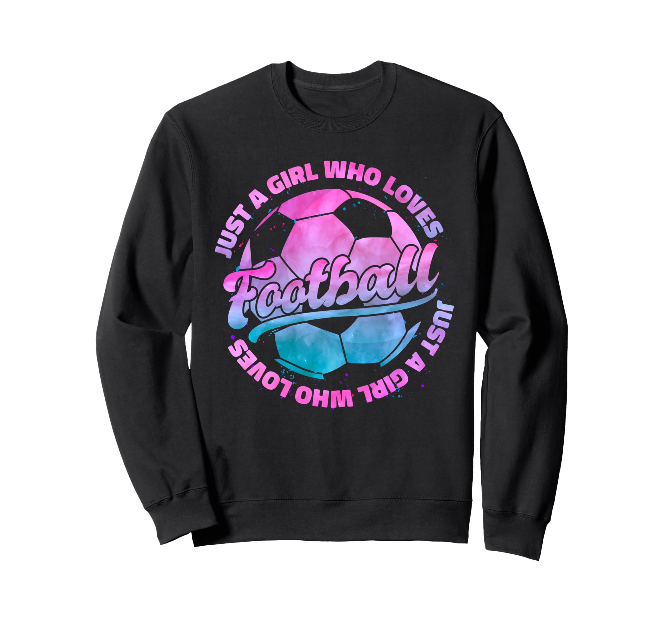 Just Who Loves Football Player Sweatshirt - Aesthetic Graphic for Adults