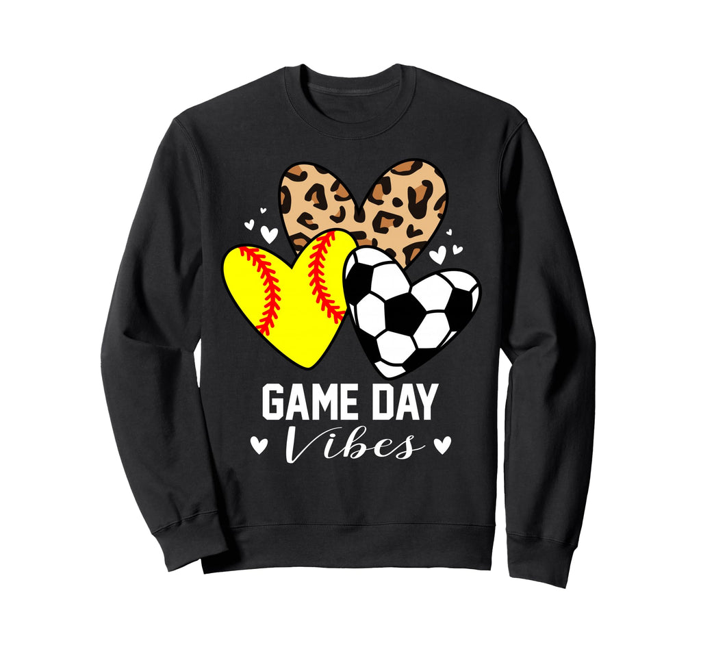 Game Day Vibes Funny Soccer Sweatshirt - Unique Graphic for Adults