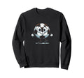 Nice Cartoon Ball Soccer And Sweatshirt - Streetwear Style for Adults