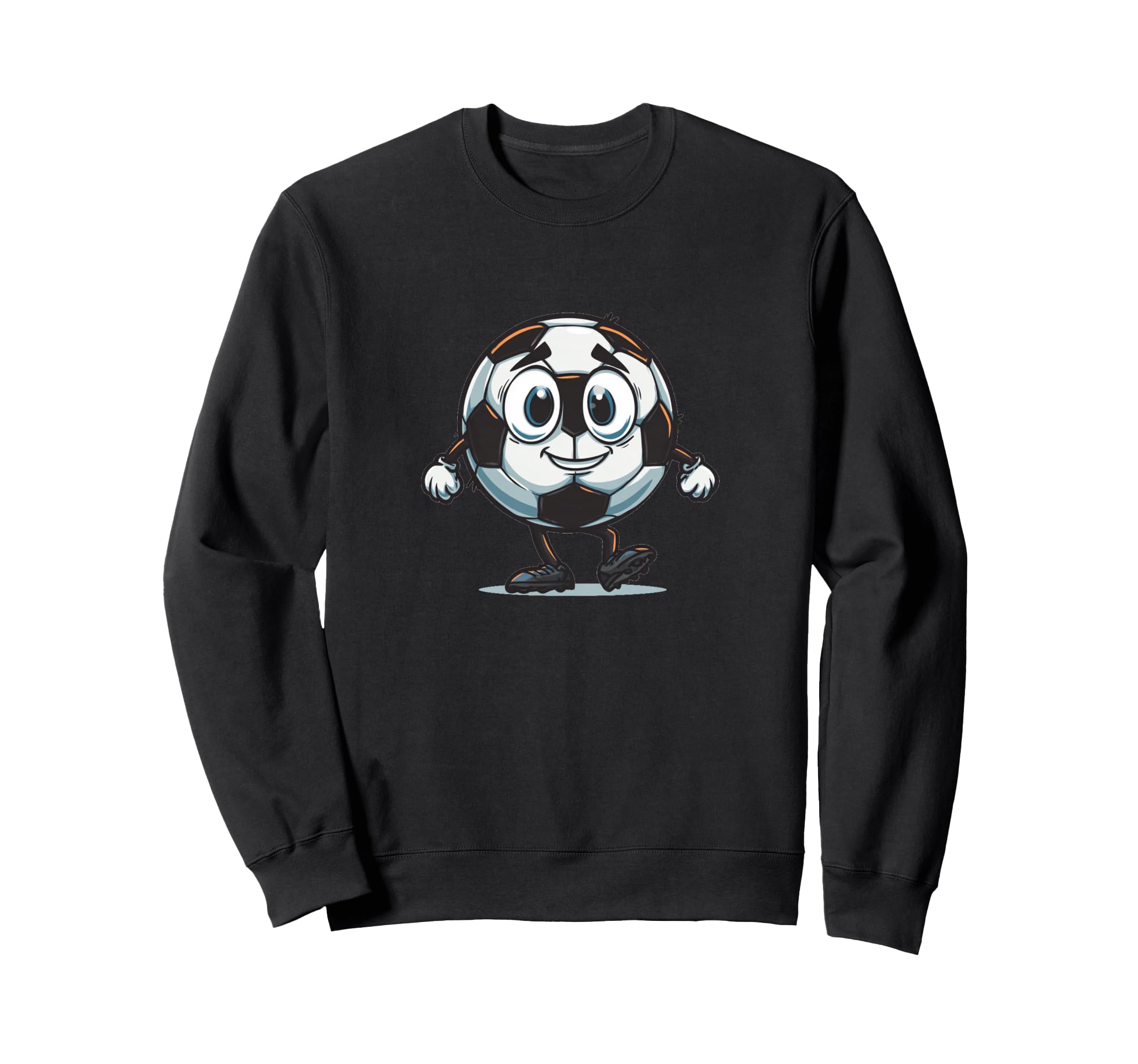 Nice Cartoon Ball Soccer And Sweatshirt - Streetwear Style for Adults