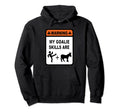 Goalie Skills Kick Donkey Ice Hockey Hoodie - Minimalist Print Unisex