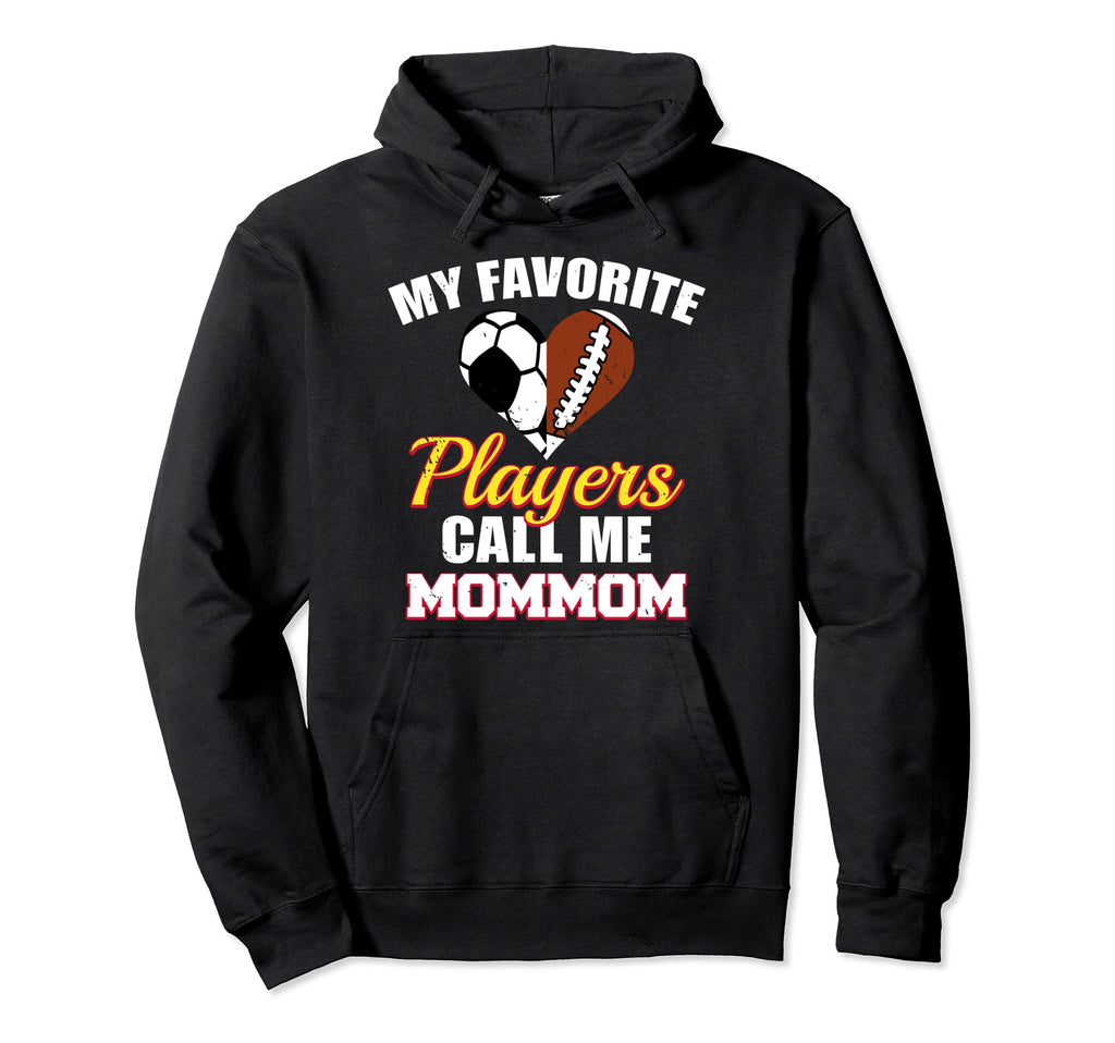 My Favorite Players Call Me Mommom Hoodie - Custom Art Print Men Women
