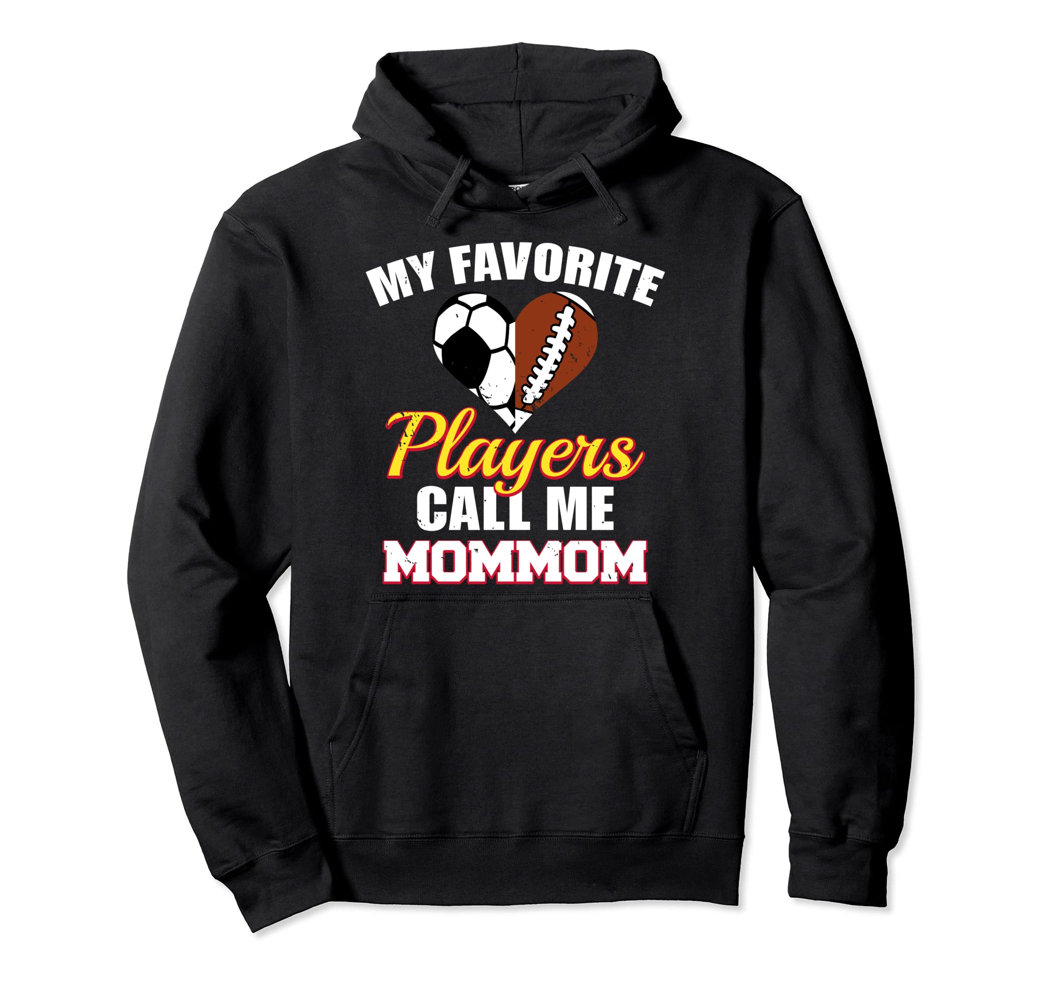 My Favorite Players Call Me Mommom Hoodie - Custom Art Print Men Women