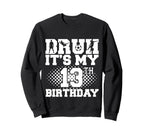 Bruh Its My 13Th Birthday Soccer Sweatshirt - Aesthetic Graphic Men Women