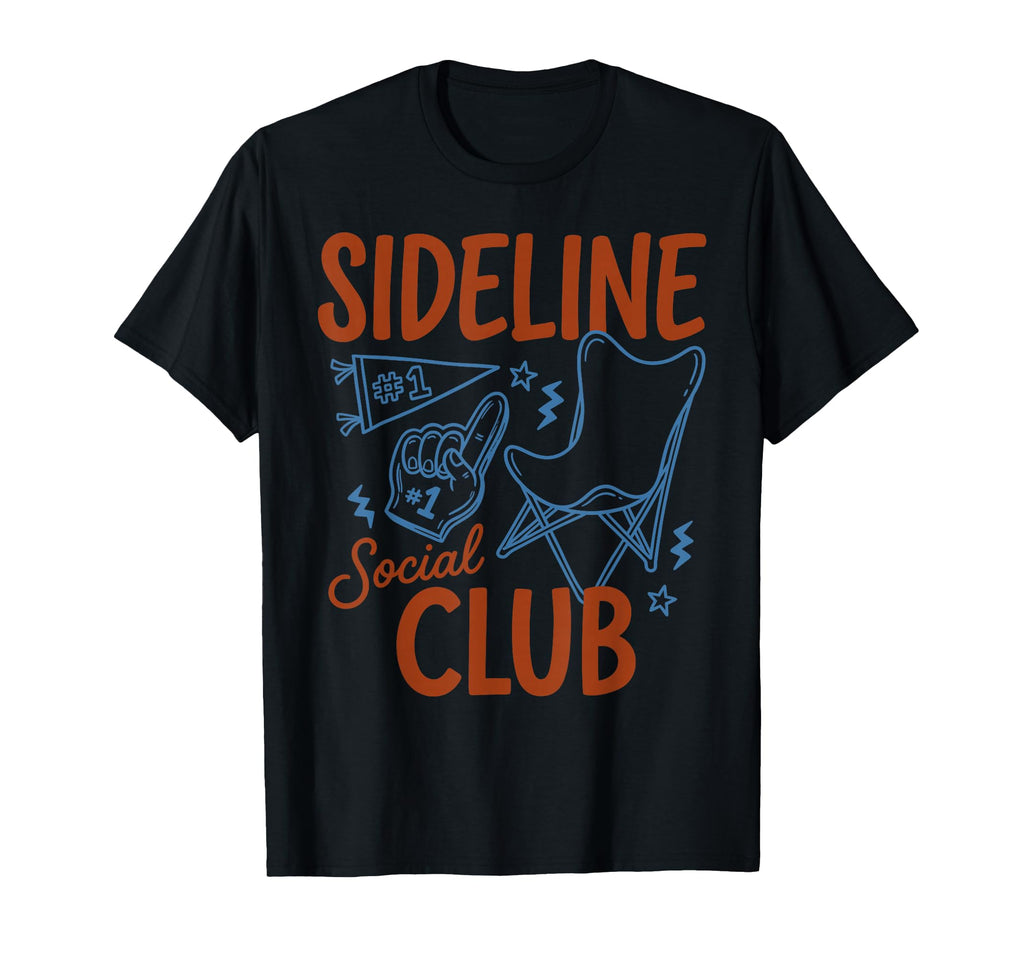 Sideline Social Club Soccer Mom Game Day T-Shirt - Trendy Graphic Unisex