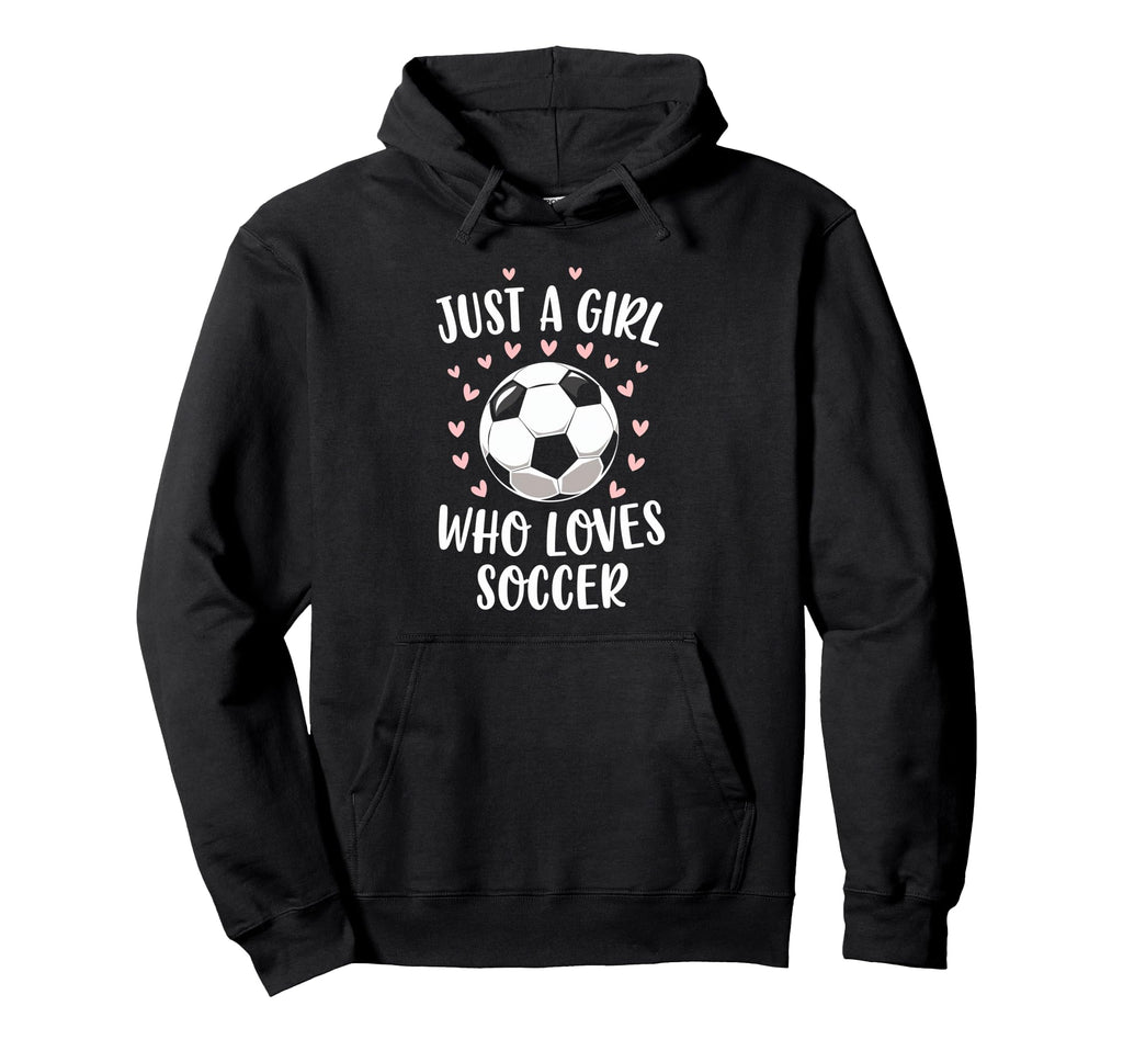 Just Who Loves Soccer Soccer Player Hoodie - Trendy Graphic for Adults