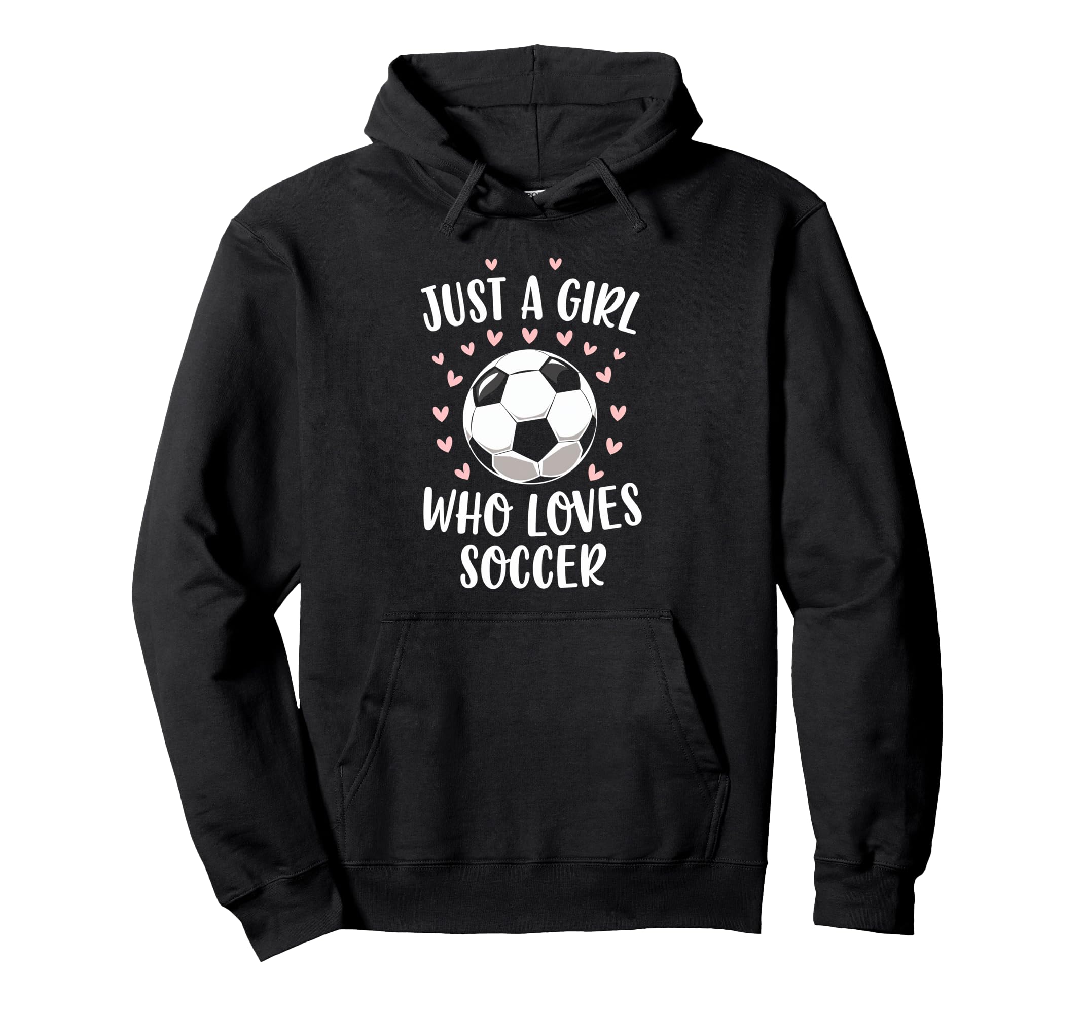 Just Who Loves Soccer Soccer Player Hoodie - Trendy Graphic for Adults