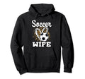 Soccer Wife Leopard Heart Matching Hoodie - Fun Novelty Design for Adults
