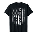 Usa Flag Love Soccer Football Player T-Shirt - Fun Novelty Design Unisex