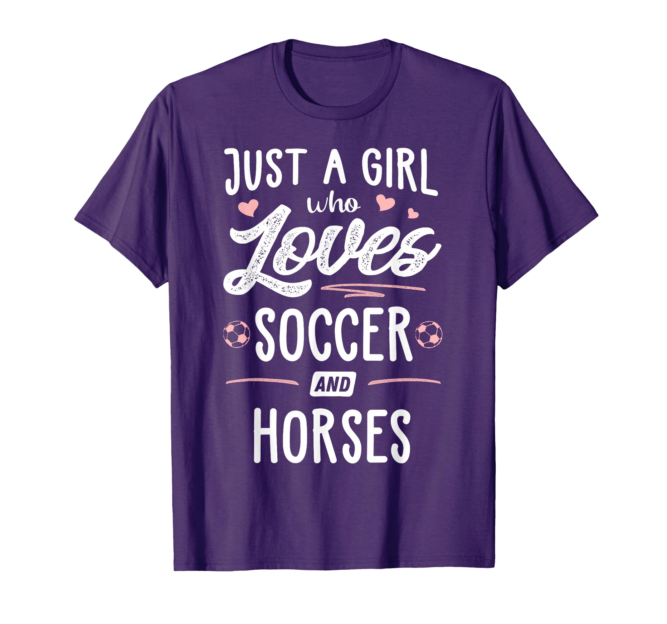 Just Who Loves Soccer And Horses Gift T-Shirt - Unique Graphic for Adults
