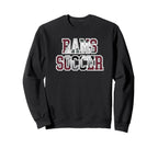 Rams Soccer Mom Game Day Mascot Sweatshirt - Custom Art Print for Adults