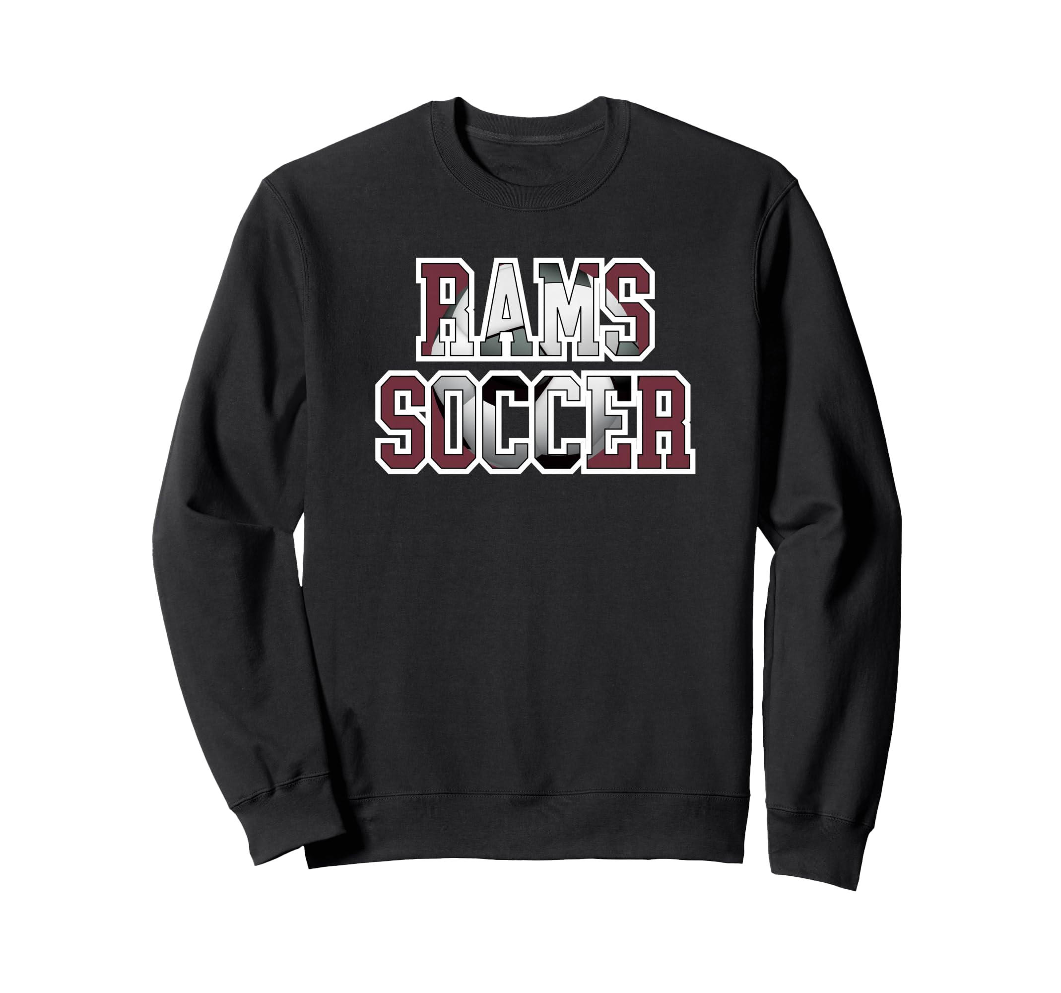 Rams Soccer Mom Game Day Mascot Sweatshirt - Custom Art Print for Adults