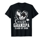 Senior Grandpa Class 2026 Soccer Graduation T-Shirt - Graphic Print Unisex