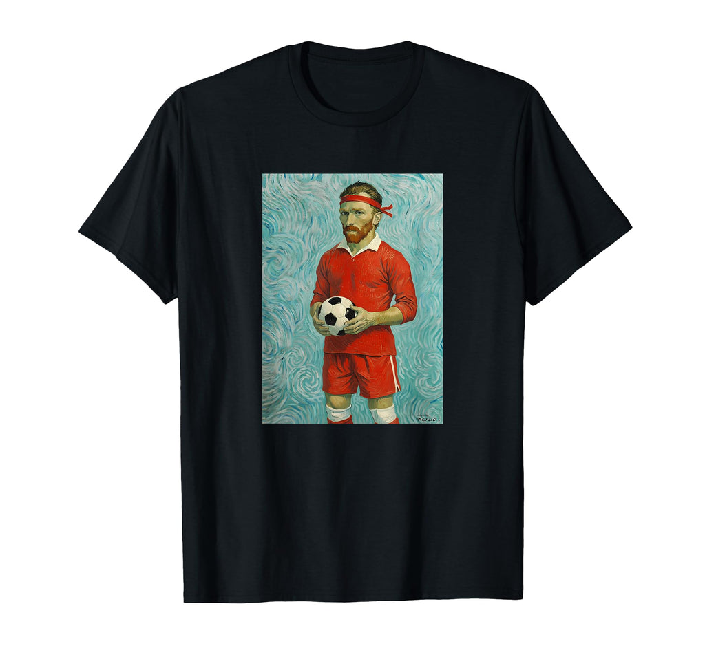 Vincent Loves Football And Soccer T-Shirt - Fun Novelty Design Men Women