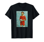 Vincent Loves Football And Soccer T-Shirt - Fun Novelty Design Men Women