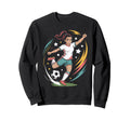 Funny Soccer Vibes Soccer Player Fun Sweatshirt - Custom Art Print Unisex