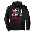Crazy Proud Ice Hockey Goalie Aunt Hockey Hoodie - Novelty Apparel Unisex