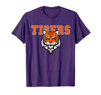 Tigers Volleyball Team Tiger Mascot T-Shirt - Custom Art Print Men Women