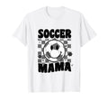 Soccer Mama Checkered Groovy Soccer T-Shirt - Minimalist Print Men Women
