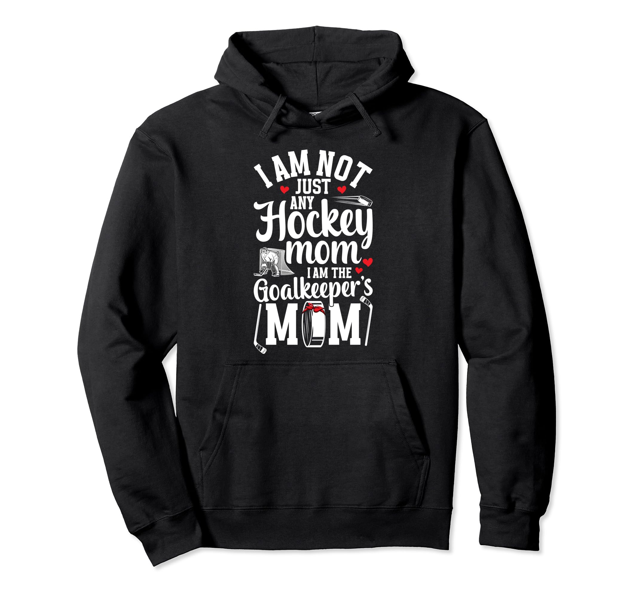 Im Hockey Goalkeeper Mom Ice Hockey Hoodie - Minimalist Print Unisex
