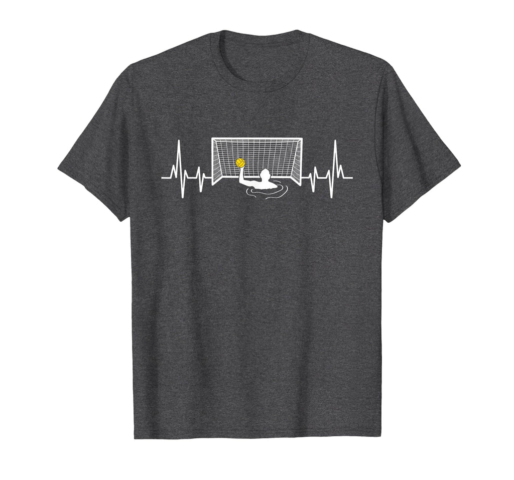 Water Polo Player Pulse Heartbeat T-Shirt - Fun Novelty Design for Adults