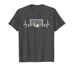 Water Polo Player Pulse Heartbeat T-Shirt - Fun Novelty Design for Adults