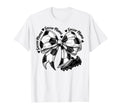 Soccer Mama Mom Coquette Bows T-Shirt - Minimalist Print for Adults