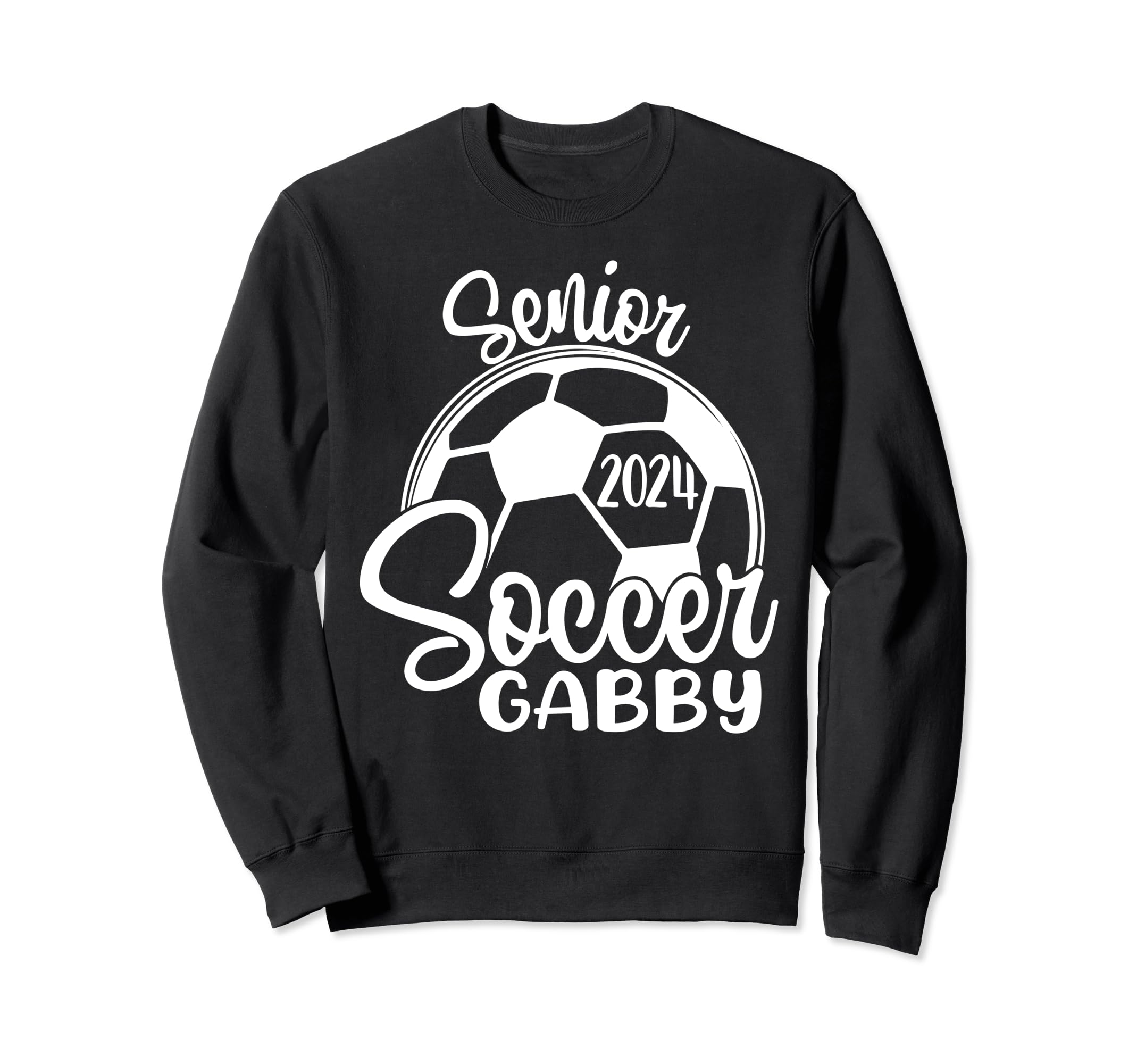 Senior Soccer Gabby 2024 Class Sweatshirt - Casual Everyday Wear Unisex
