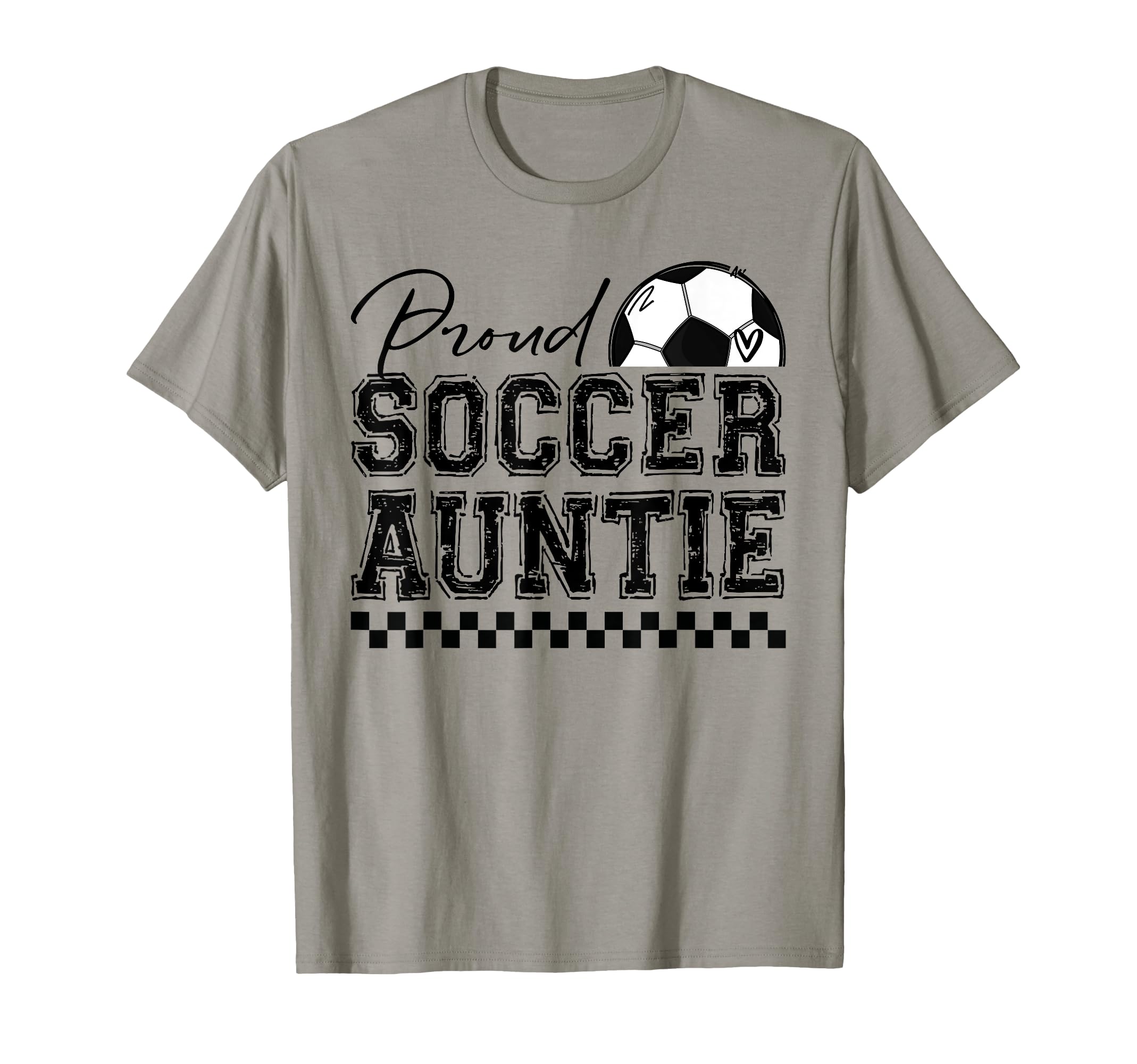 Proud Soccer Auntie Sports Mothers Day T-Shirt - Streetwear Style Unisex