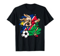 Dabbing Dog Namibia Soccer Fans T-Shirt - Fun Novelty Design for Adults