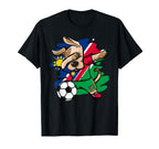 Dabbing Dog Namibia Soccer Fans T-Shirt - Fun Novelty Design for Adults
