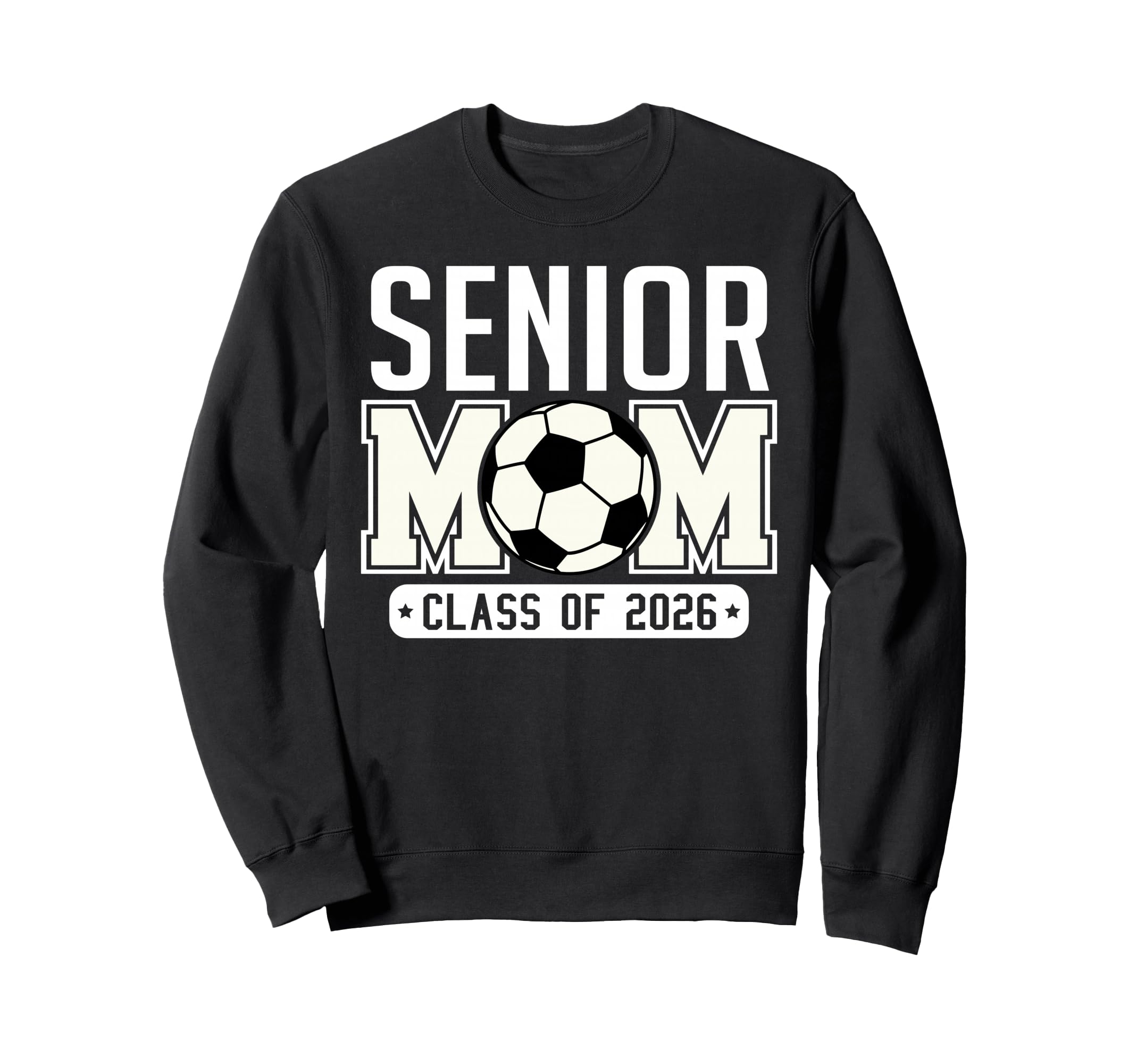 Senior Mom Class 2026 Soccer Mom Sweatshirt - Minimalist Print Men Women