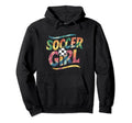 Soccer Colorful Soccer Player Hoodie - Custom Art Print for Adults