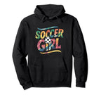 Soccer Colorful Soccer Player Hoodie - Custom Art Print for Adults