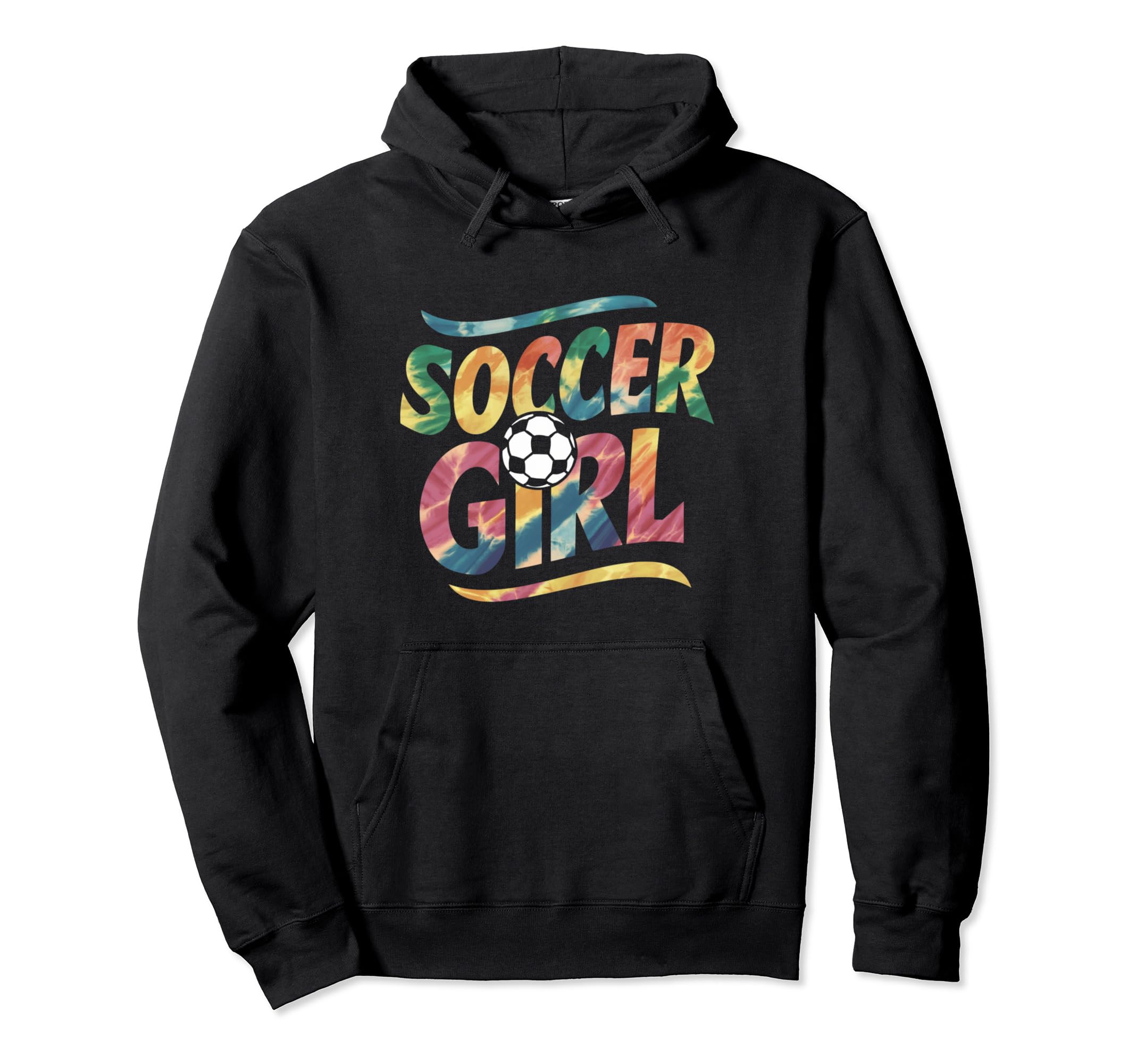 Soccer Colorful Soccer Player Hoodie - Custom Art Print for Adults