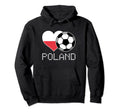 Poland Soccer Polish Flag Polska Love Hoodie - Custom Art Print for Adults