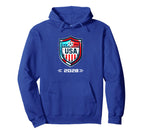 American Flag Soccer Soccer 2028 Hoodie - Casual Everyday Wear for Adults