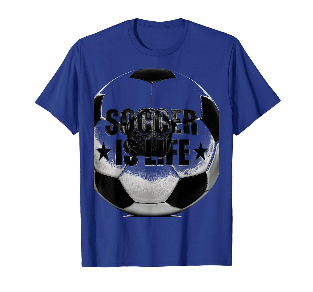 Soccer Is Life Soccer Ball T-Shirt - Custom Art Print Men Women