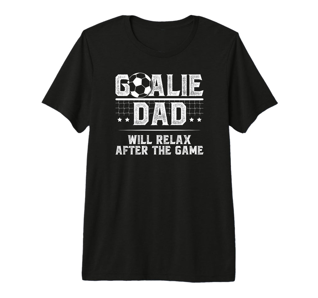 Mens Funny Soccer Goalie Dad Soccer T-Shirt - Trendy Graphic for Adults
