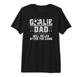 Mens Funny Soccer Goalie Dad Soccer T-Shirt - Trendy Graphic for Adults