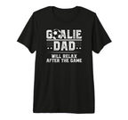Mens Funny Soccer Goalie Dad Soccer T-Shirt - Trendy Graphic for Adults