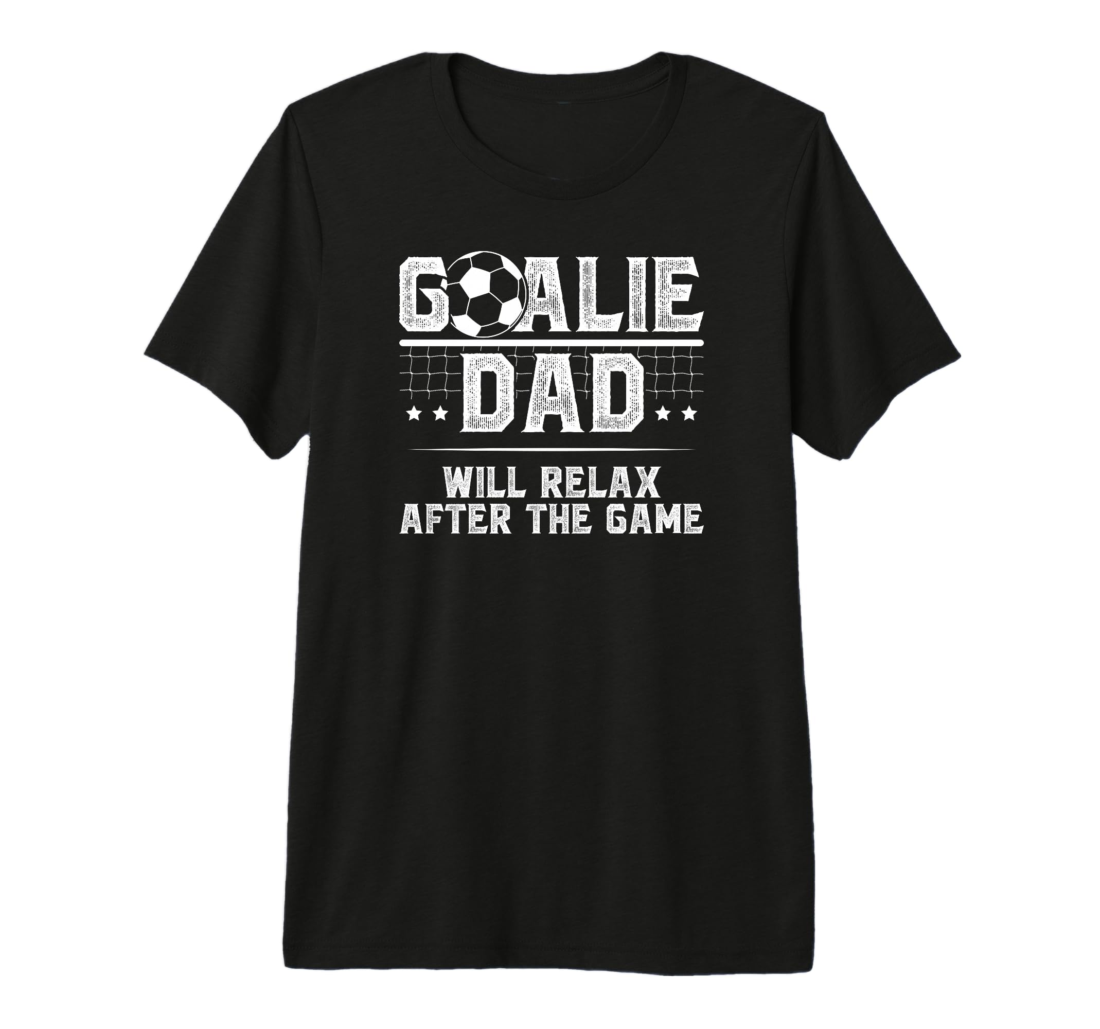 Mens Funny Soccer Goalie Dad Soccer T-Shirt - Trendy Graphic for Adults