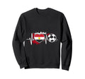 Football Pulse Egypt Flag Sweatshirt - Aesthetic Graphic for Adults