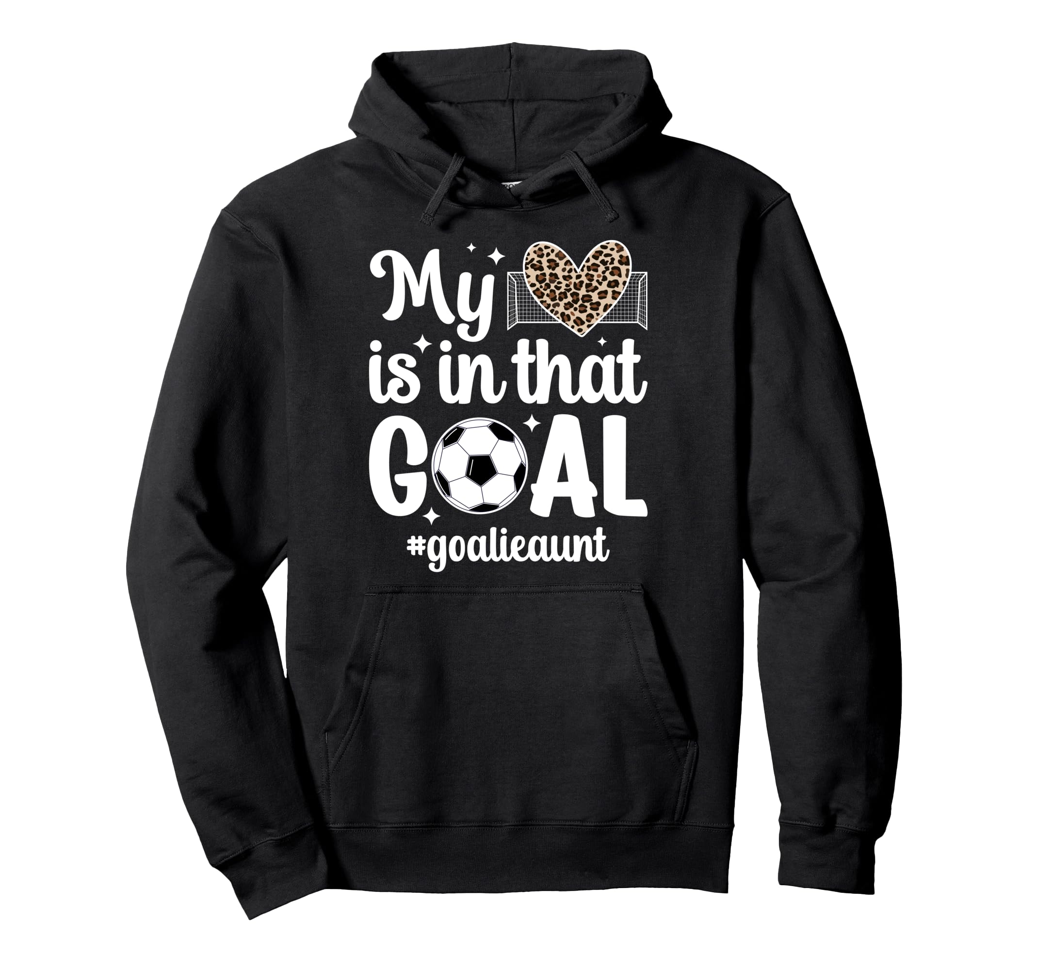 Proud Soccer Goalie Aunt Soccer Hoodie - Custom Art Print for Adults
