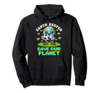 Earth Keeper Save Our Planet Earth Day Hoodie - Custom Art Print Men Women